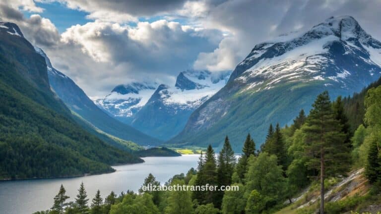 خريطة تُظهر المسافة والوقت بين النمسا والنرويج: فيينا–أوسلو ≈ 1,750–1,850 كم (18–20 س بالسيارة؛ طيران مباشر ≈ 2:20–2:45 س)، سالزبورغ–أوسلو ≈ 1,650–1,750 كم (17–19 س)، إنسبروك–أوسلو ≈ 1,850–1,950 كم (19–21 س)، فيينا–بيرغن ≈ 2,050–2,150 كم (23–26 س)