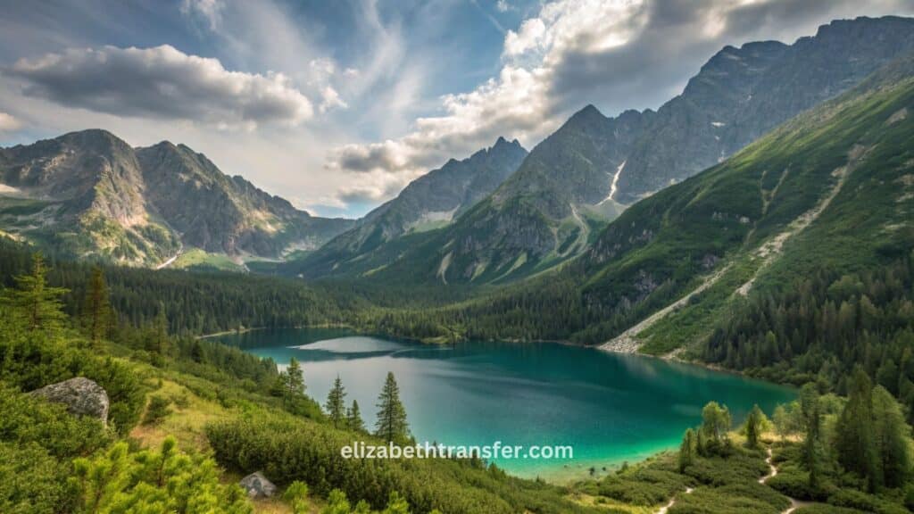 خريطة توضّح المسافة والوقت بين النمسا وسلوفاكيا: فيينا–براتيسلافا ≈ 65–80 كم (45–70 د بالسيارة؛ القطار ≈ 1 س)، فيينا–كوشيتسه ≈ 450–480 كم (5–6 س)، سالزبورغ–براتيسلافا ≈ 330–350 كم (3.5–4 س)، لينتس–براتيسلافا ≈ 200–230 كم (2–3 س)